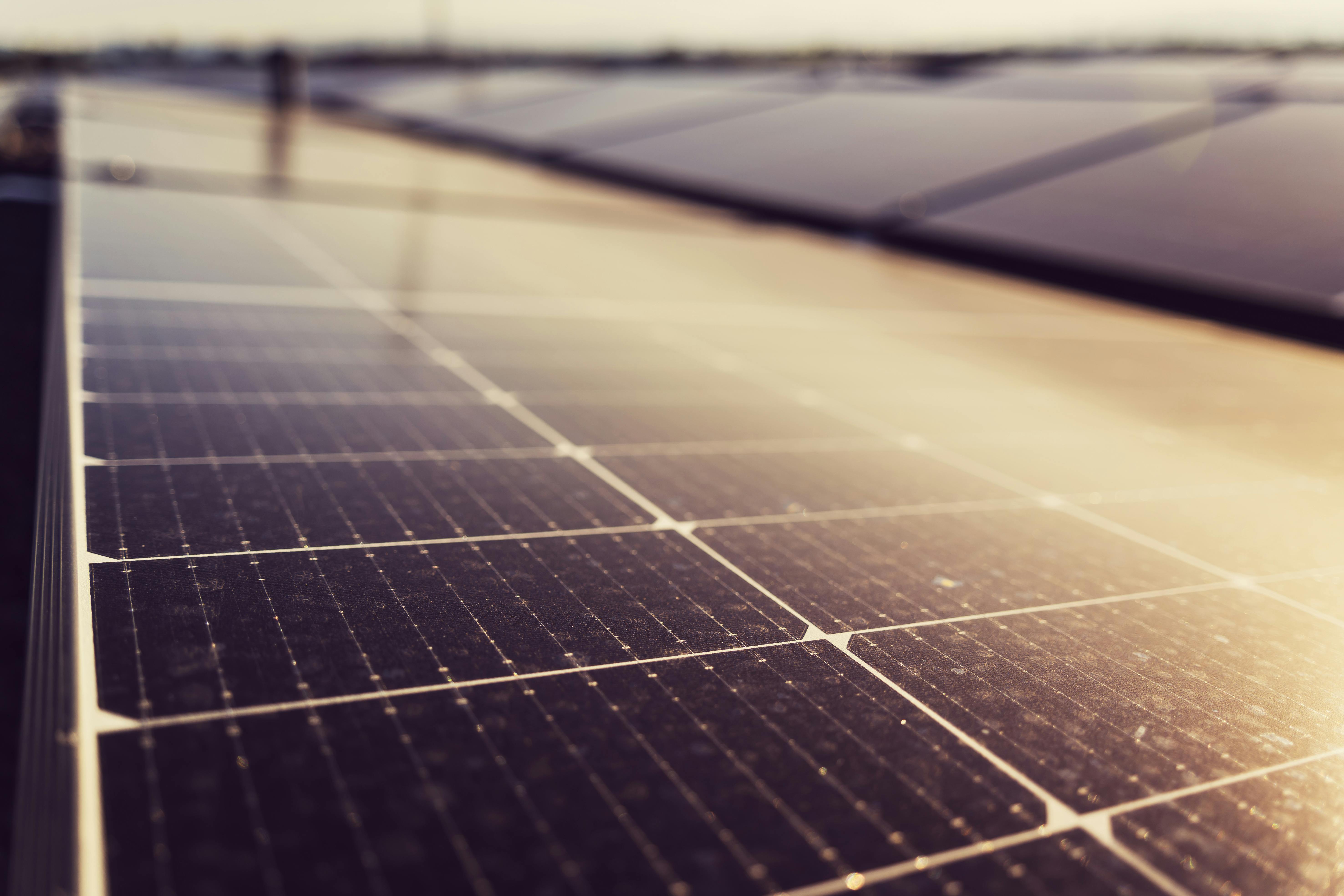 Ilustração de sistema de energia solar